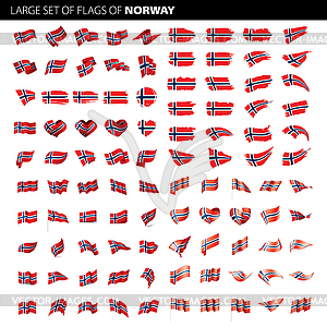 Norway flag, - vector image