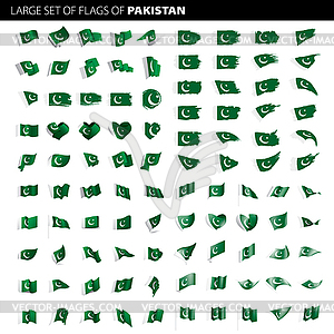 Пакистанский флаг, - графика в векторе
