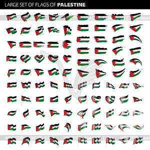 Палестинский флаг, - векторизованное изображение клипарта