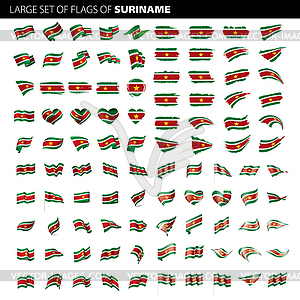 Suriname flag, - vector image