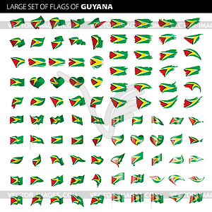 Guyana flag, - vector clipart