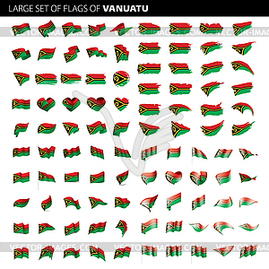 Vanuatu flag, - vector image