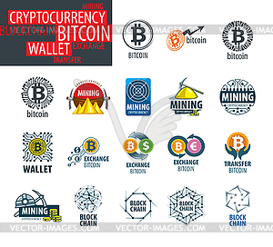 Icon set for cryptography - vector image