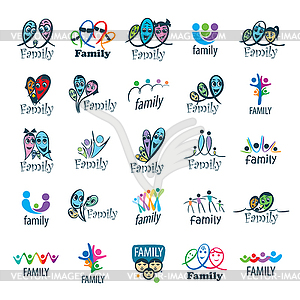 Family logo - vector image