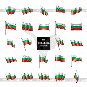 Bulgaria flag, - vector clipart