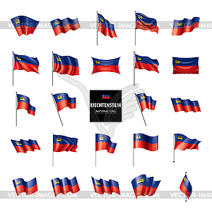 Liechtenstein flag, - royalty-free vector image