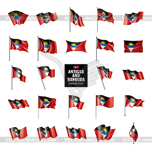 Flag of Antigua and Barbuda - vector clipart