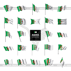 Algeria flag, - vector clipart