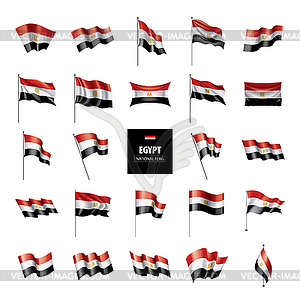 Egypt flag, - vector clip art