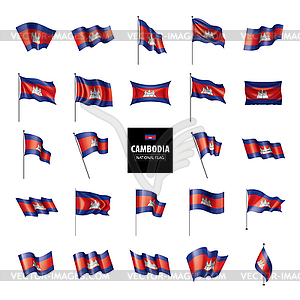 Cambodia flag, - vector image