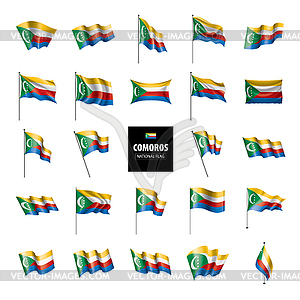 Comoros flag, - vector clip art