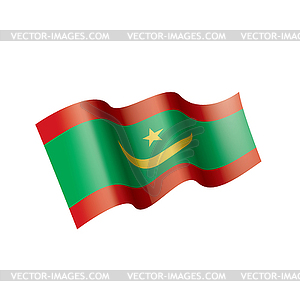 Mauritania flag, - vector clipart