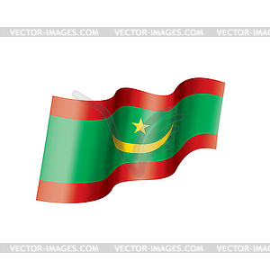 Mauritania flag, - vector clipart