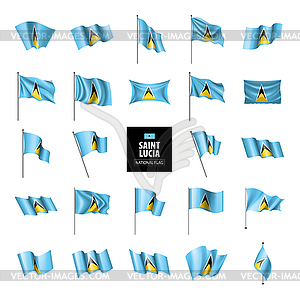 Saint Lucia flag, - vector image