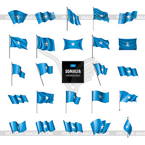 Флаг Сомали, - изображение в векторе / векторный клипарт