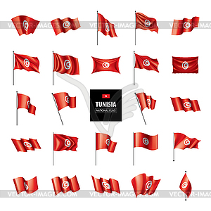 Tunisia flag, - vector image