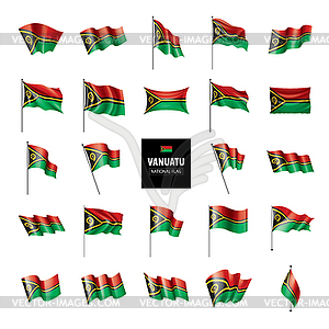 Флаг Вануату, - векторный эскиз