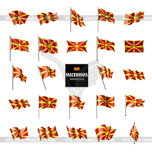 Macedonia flag, - vector image