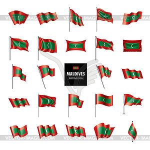 Maldives flag, - vector image