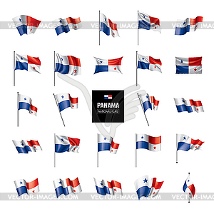 Panama flag, - vector image