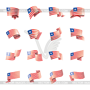 Liberia flag,  - vector image