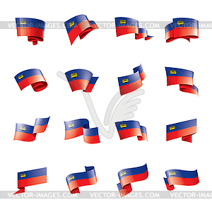 Liechtenstein flag,  - vector clipart