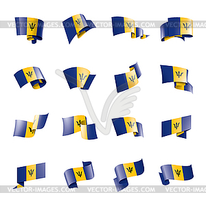 Barbados flag, - vector clipart