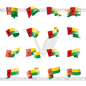 Guinea Bissau flag, - royalty-free vector clipart