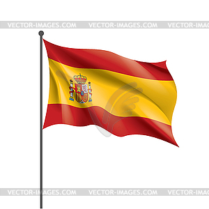 Испанский флаг, - изображение в векторе / векторный клипарт