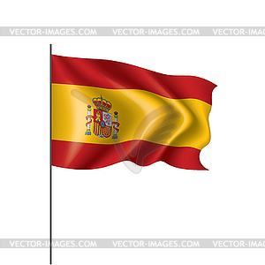 Spain flag, - vector EPS clipart