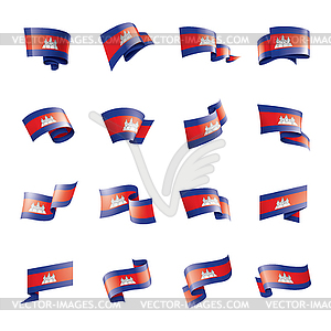 Cambodia flag, - vector clipart