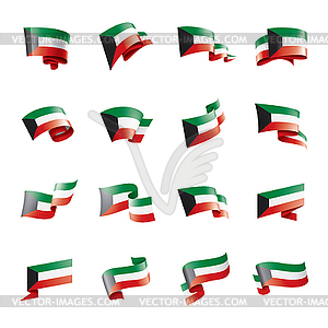 Kuwait flag, - vector image