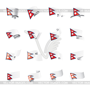 Nepal flag, - vector clip art