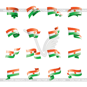 Niger flag, - vector clipart