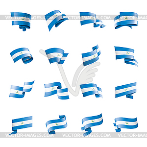 Nicaragua flag, - vector image