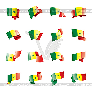 Senegal flag, - vector EPS clipart