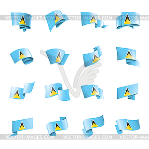 Saint Lucia flag, - vector image
