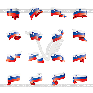 Slovenia flag, - vector clipart