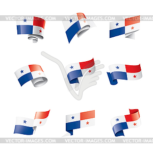 Panama flag, - vector image