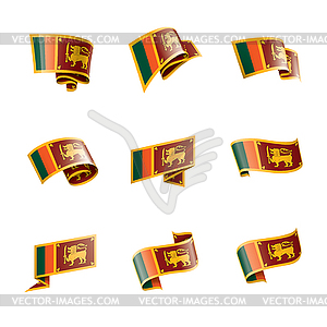 Sri Lanka flag, - vector clipart