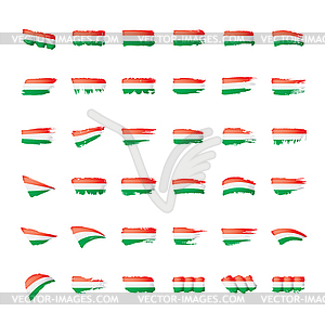 Hungary flag, - vector clipart