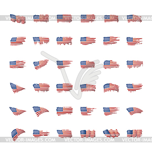 USA flag, - vector image