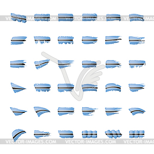 Botswana flag, - vector clipart