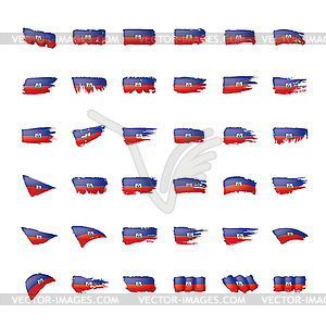 Haiti flag, - vector clip art