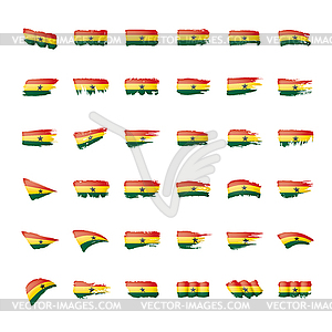 Ghana flag, - vector image