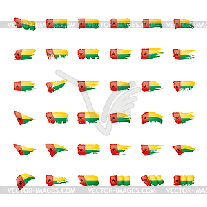 Guinea Bissau flag, - vector clip art