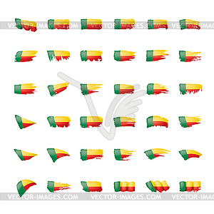 Benin flag, - vector clipart