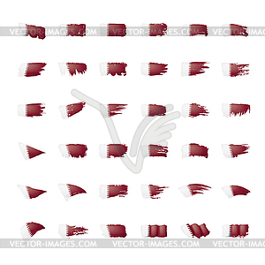 Qatar flag,  - vector clipart