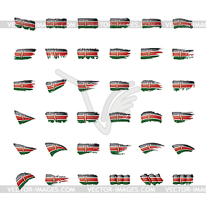 Kenya flag,  - vector image