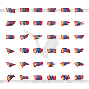 Mongolia flag, - vector EPS clipart